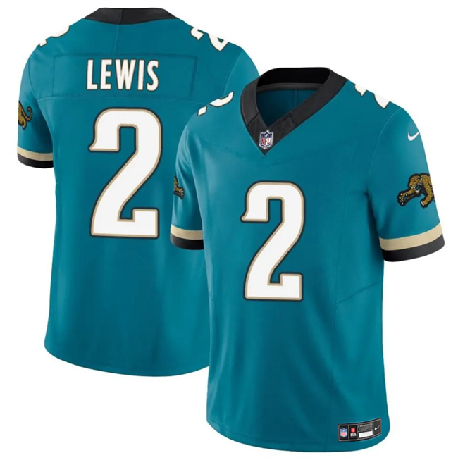 Men's Jacksonville Jaguars #2 Jourdan Lewis Teal 2025 F.U.S.E. Prowler Throwback Vapor Untouchable Limited Stitched Jersey